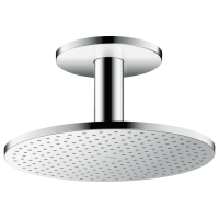 Верхний душ Axor 300 2jet P с держателем к потолку хромированный (35304000)