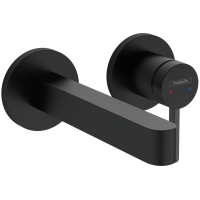 Змішувач Hansgrohe Finoris 165 для умивальника зі стіни Matt Black (76051670)