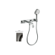 Смеситель Axor Citterio 222 Lever для врезной ванны со стены на 3 отверстия Polished Black Chrome 39442330