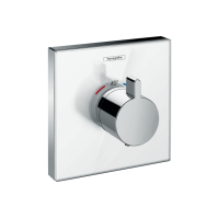 Термостат скрытого монтажа Hansgrohe ShowerSelect Glass Highﬂow White/Chrome (15734400)