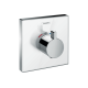 Термостат скрытого монтажа Hansgrohe ShowerSelect Glass Highﬂow White/Chrome (15734400)