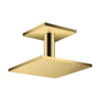 Верхній душ Axor 250х250 2jet P з тримачем зі стелі Polished Gold Optic (35312990)