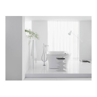 Змішувач Hansgrohe PuraVida для ванни підлоговий хромований/білий (15473400)