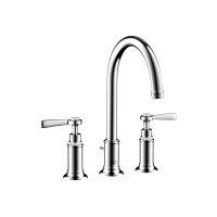 Змішувач Axor Montreux 180 для раковини на 3 отвори Lever хромований 16514000