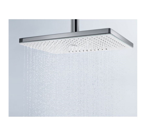 Верхній душ Hansgrohe Rainmaker Select 460 1jet з тримачем до стелі, білий/хром (24002400)