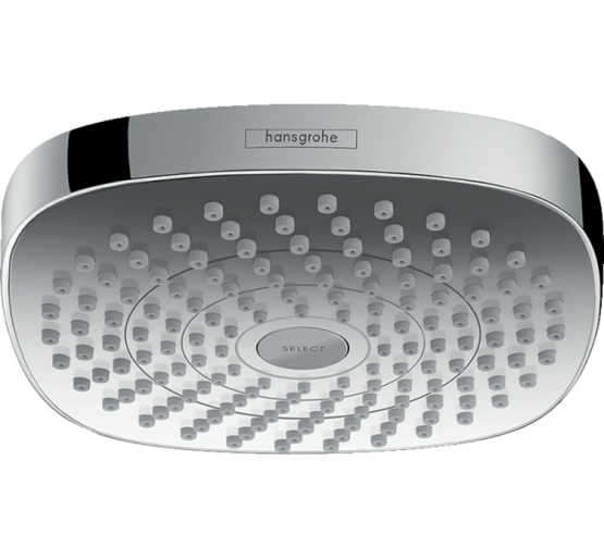 Верхній душ Hansgrohe Croma Select E 180 2jet Showerpipe, EcoSmart: 9 л/хв білий хромований (26528400)