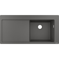 Кухонная мойка Hansgrohe S514-F450 1050х510 полка слева от Stonegrey (43314290)