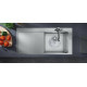 Кухонная мойка Hansgrohe S715-F450 на столешницу 1x35Ø 1045х510 полка слева Stainless Steel (43306800)