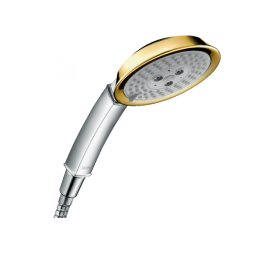 Ручний душ Hansgrohe Raindance Classic 100 3jet Chrome/Gold Optic (28548090)