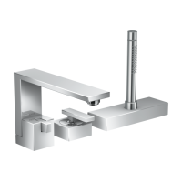 Змішувач Axor Edge на край ванни на 3 отвори Chrome (46430000)