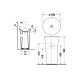 Умывальник напольный Duravit WHITE TULIP 50х90 см с боковым подключением (2702500070)
