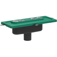 Прихована частина для каналів Hansgrohe uBox universal вертикальна ø50 (01002180)