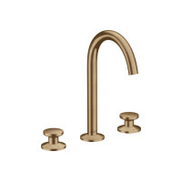 Смеситель Axor One Select 170 для умывальника на 3 отверстия с донным клапаном push-open Brushed Bronze (48070140)