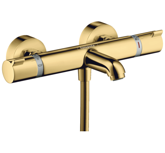 Смеситель Hansgrohe с термостатом для ванны Ecostat Comfort Polished Gold Optic (13114990)