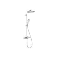 Душова система Hansgrohe Crometta S Showerpipe 240 1jet EcoSmart з термостатом: 9л/хв (27268000)