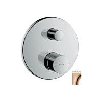 Змішувач Axor Uno прихованого монтажу для ванни/душу з ручкою Zero, колір Polished Red Gold (45405300)