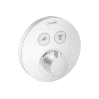 Термостат прихованого монтажу Hansgrohe ShowerSelect S на 2 клавіші Matt White (15743700)