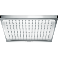 Верхній душ Hansgrohe Crometta E 240 1jet, EcoSmart: 9л/хв білий хромований (26727000)