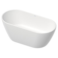 Ванна вільностояча Duravit D-NEO 160x75 см без перелива, з ніжками та панеллю, DuraSolid® (700486000000000)