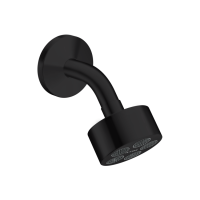 Верхній душ Axor One 75 1jet EcoSmart зі стіновим кронштейном Matt Black (48490670)