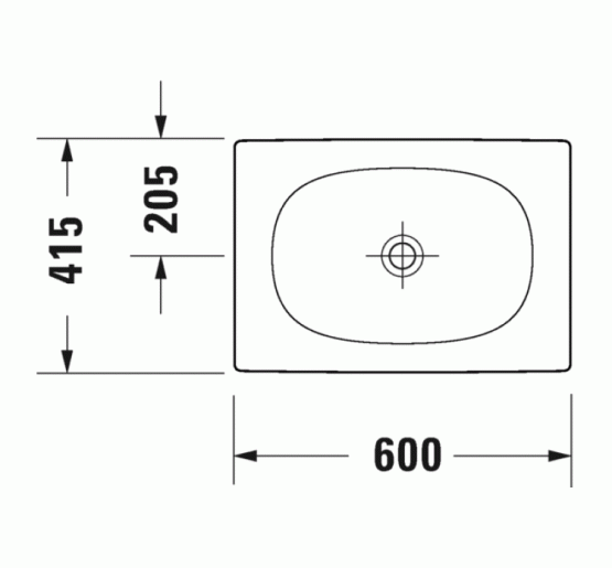 Умивальник на стільницю Duravit VIU 60x41 см (2358600000)
