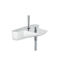 Змішувач Hansgrohe PuraVida для ванни хромований-білий (15472400)
