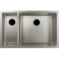 Кухонна мийка Hansgrohe S719-U655 під стільницю 705х450 на дві чаші 180/450 (43429800) Stainless Steel