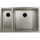 Кухонна мийка Hansgrohe S719-U655 під стільницю 705х450 на дві чаші 180/450 (43429800) Stainless Steel