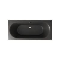 Акриловая ванна прямоугольная 1600x750 матовый антрацит Excellent Oceana Slim