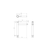 Смеситель для раковины высокий Excellent PI золото (AREX.1202GL)