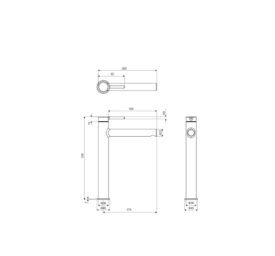 Смеситель для раковины высокий Excellent PI белый мат (AREX.1202WH)