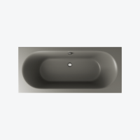 Ванна акриловая прямоугольная 1700x750 серый матовый Excellent Oceana Slim