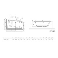 Ванна акриловая угловая 1600x1000 Excellent Vesper правая (WAEX.VEP16WH)