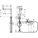 Змішувач для кухні із краном для фільтрованої води HANSGROHE Aqittura M91 сатин латунь 76804800