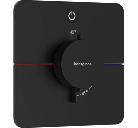 Термостат hansgrohe ShowerSelect Comfort Q для душа 15581670 чорний матовий