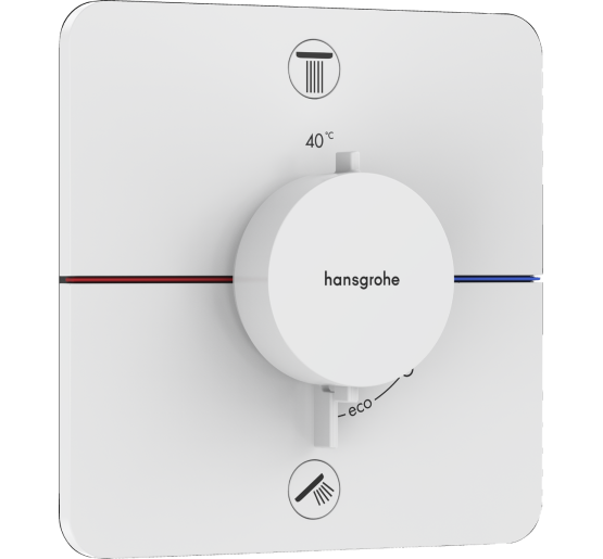 Термостат hansgrohe ShowerSelect Comfort Q для душа 15583700 белый матовый