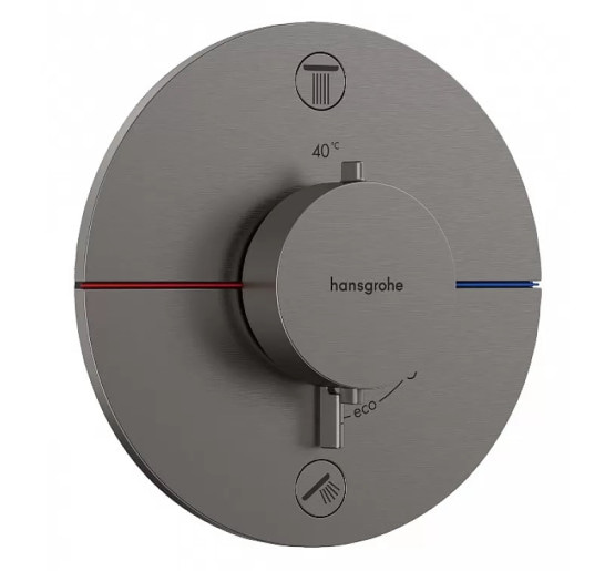 Термостат hansgrohe ShowerSelect Comfort S для душа 15554340 чорний матовий хром