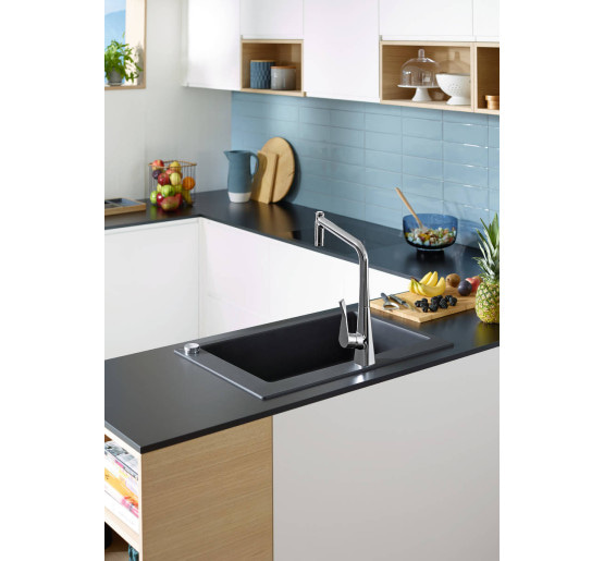 Смеситель hansgrohe Metris Select M71 для кухонной мойки под сталь 73806800
