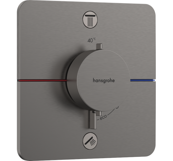 Термостат hansgrohe ShowerSelect Comfort Q для душа 15583340 черный матовый хром