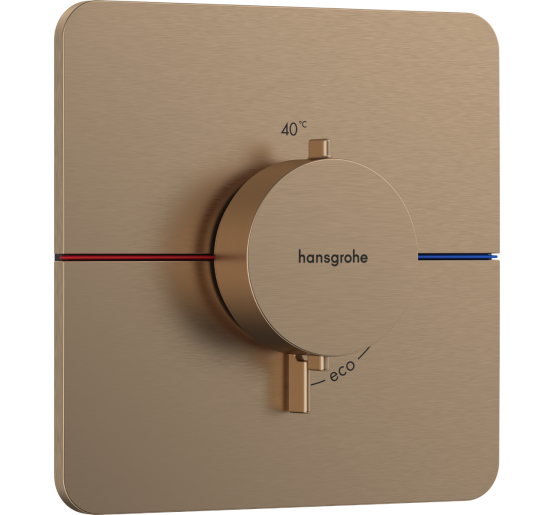 Термостат hansgrohe ShowerSelect Comfort Q для душа 15588140 бронза