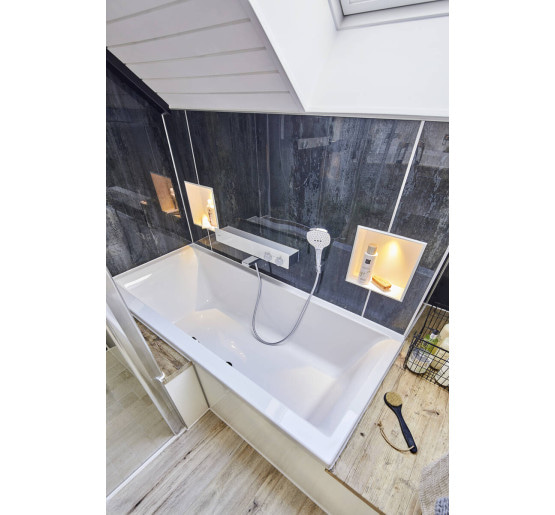 Термостат hansgrohe ShowerTablet 600 для ванны, белый/хром 13109400
