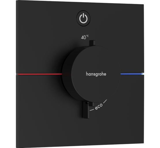Термостат hansgrohe ShowerSelect Comfort E для душу 15571670 чорний матовий