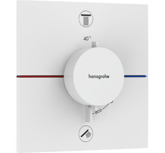 Термостат hansgrohe ShowerSelect Comfort E для душа 15572700 білий матовий