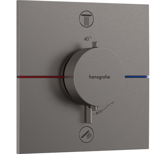 Термостат hansgrohe ShowerSelect Comfort E для душа 15572340 чорний матовий хром