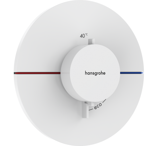 Термостат hansgrohe ShowerSelect Comfort Q для душа 15559700 білий матовий