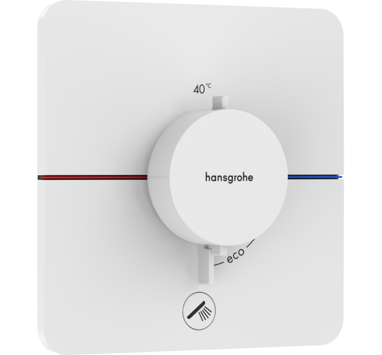 Термостат hansgrohe ShowerSelect Comfort Q для душа 15589700 белый матовый