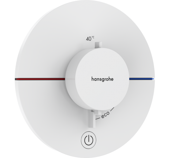 Термостат hansgrohe ShowerSelect Comfort S для душа 15562700 белый матовый