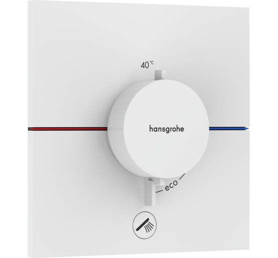 Термостат hansgrohe ShowerSelect Comfort E для душа 15575700 белый матовый