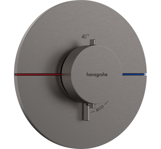 Термостат hansgrohe ShowerSelect Comfort Q для душа 15559340 чорний матовий хром