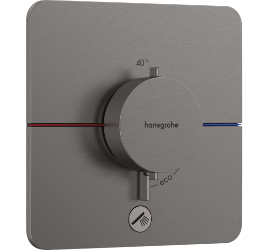 Термостат hansgrohe ShowerSelect Comfort Q для душа 15589340 чорний матовий хром